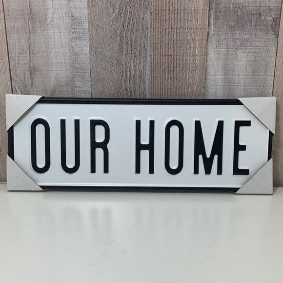 Sign Our home Vintage looking metal - Picture 1 of 2